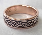 Celtic Bonding Knot Ring in Rose Gold